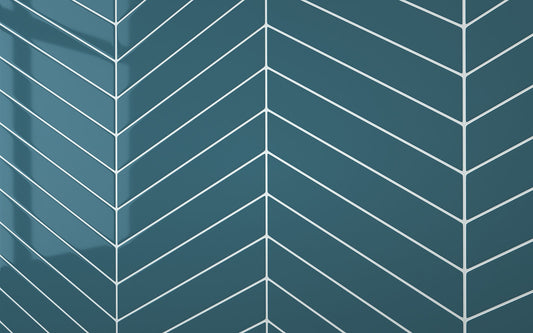 Chevron Teal Blue (345mm x 75mm)