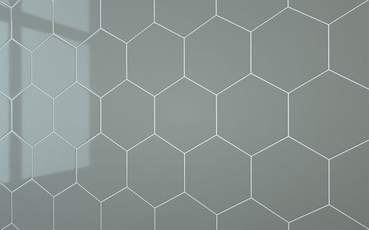 Hexagon Dark Grey (160mm x 185mm)