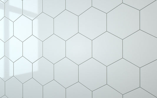 Hexagon White (160mm x 185mm)