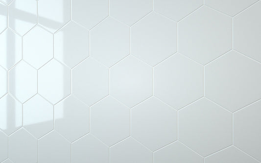 Hexagon White (160mm x 185mm)