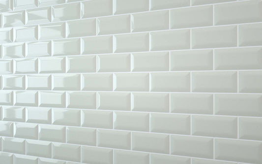 Bevel Metro Tile Light Grey (150mm x 75mm)