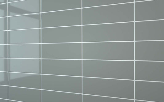 Flat Metro Large Linear Tile Dark Grey (300mm x 100mm)